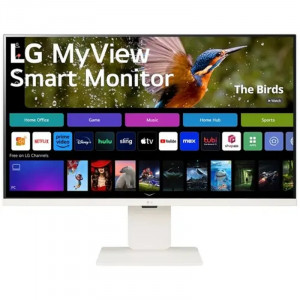 Монитор LG LCD 32SR83U-W/ LG MyView 32SR83U-W 31.5'' 4K UHD Smart Monitor, IPS, 400cd/m2, 16:9, 5мс (GtG), 60Hz, 178/178, speakers 5Wx2, внешний БП, USB Type-C, 2xHDMI, USB, VESA 100x100 mm, HAS, webO