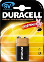 DURACELL 6LR61-1BL/6LF22 9V (1 шт. в уп-ке) алкалиновые, крона [MN1604]