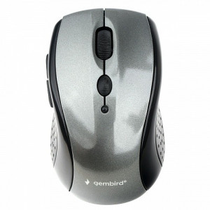 Gembird MUSW-430 {Мышь беспроводная, серый, 2.4ГГц, 5кн+колесо-мышка, 1000/1600/2400 DPI, оптический} 