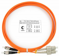 Cabeus FOP-62-SC-FC-1,5m Шнур оптический duplex SC-FC 62,5/125 mm 1,5м LSZH Cabeus FOP-62-SC-FC-1,5m Шнур оптический duplex SC-FC 62,5/125 mm 1,5м LSZH
