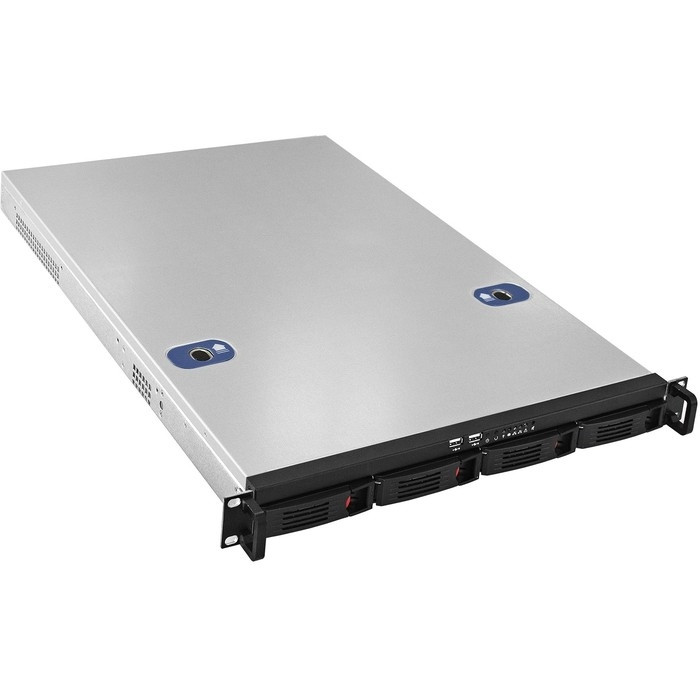 Exegate EX293175RUS Серверный корпус ExeGate Pro 1U660-HS04 <RM 19", высота 1U, глубина 660, БП 1U-900ADS, 4xHotSwap, USB>
