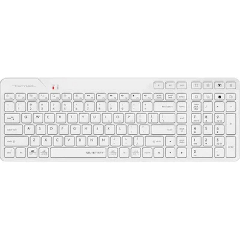 Клавиатура A4Tech Fstyler FBK27C AS белый USB беспроводная BT/Radio slim Multimedia (FBK27C AS)