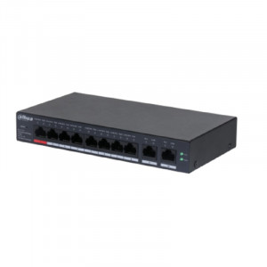 Коммутатор Dahua DH-CS4010-8GT-110 (L2) 10x100Мбит/с 8PoE 110W управляемый