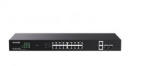 TENDA TEG1120P-16-250W Коммутатор неуправляемый PoE, 18 портов, 18x1 Гбит/с, PoE 16х30 Вт (до 250Вт), SFP 2x1 Гбит/с, установка в стойку TENDA TEG1120P-16-250W Коммутатор неуправляемый PoE, 18 портов, 18x1 Гбит/с, PoE 16х30 Вт (до 250Вт), SFP 2x1 Гбит/с, установка в стойку