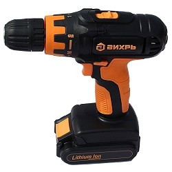 ВИХРЬ ДА-14,4Л-2К Дрель-шуруповерт аккумуляторная [72/14/8] { 14.4 В,  LI-ION, 1,3 Ач, 26Нм, дерево/металл 26мм/10мм, кейс, 2 акк }