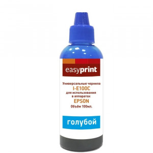 Easyprint Чернила I-E100C универсальные для Epson (100мл.) голубой