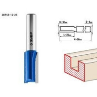ЗУБР Фреза пазовая прямая, D= 12мм, рабочая длина-25мм, хв.-8 мм, ЗУБР Профессионал [28753-12-25]