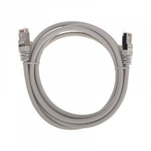 Rexant (02-0390-2) Патч-корд S/FTP, CAT 6A (10G), RJ45-RJ45, 28AWG, LSZH, серый, 2м