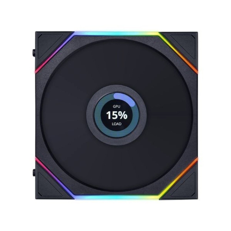 Lian Li G99.14TLLCD1B.R0 Вентилятор UNI FAN TL LCD 140 Black /14TLLCD1B/ 140х145х28мм (1.6” LCD дисплей, PWM, ARGB, 180-1600 об/мин, 28.5dBa) 