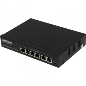 Коммутатор/ OSNOVO Passive PoE коммутатор 6 портов, 4 PoE порта 10/100 Base-T, 2*10/100 Base-T Uplink, до 30W на порт Коммутатор/ OSNOVO Passive PoE коммутатор 6 портов, 4 PoE порта 10/100 Base-T, 2*10/100 Base-T Uplink, до 30W на порт