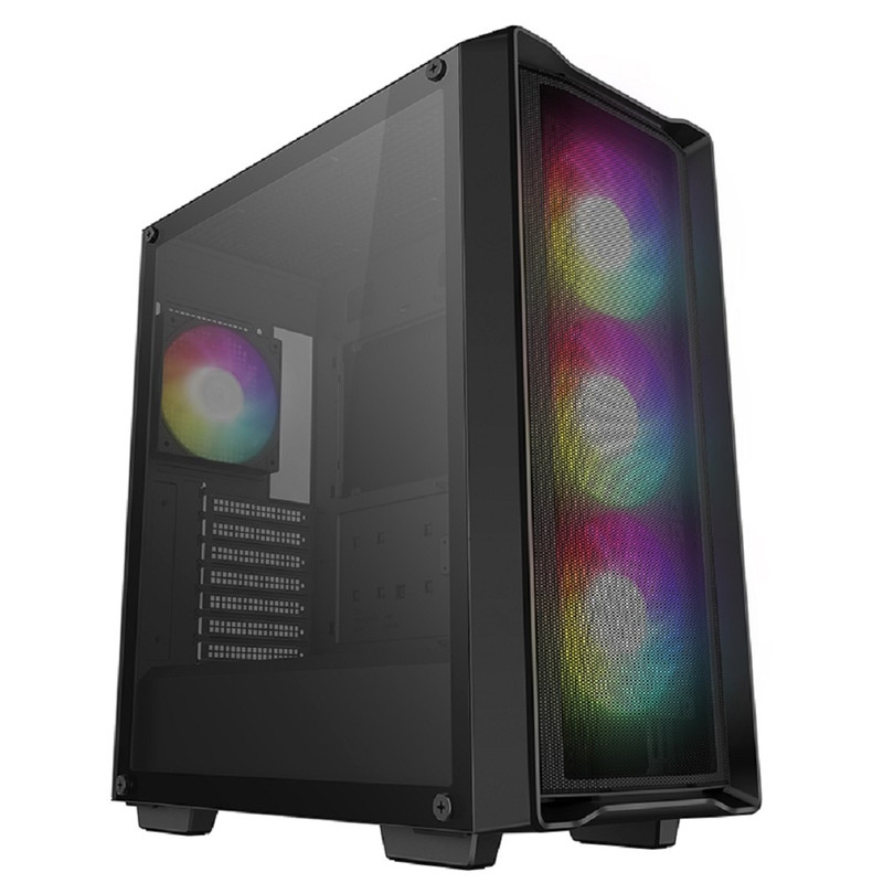 Deepcool CC560 Mesh V2 черный без БП ATX 4x120mm 5x140mm 2xUSB3.0 audio bott PSU