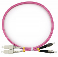 Cabeus FOP-50-OM4-SC-FC-1,5m Шнур оптический duplex SC-FC 50/125 mm OM4 1,5м LSZH Cabeus FOP-50-OM4-SC-FC-1,5m Шнур оптический duplex SC-FC 50/125 mm OM4 1,5м LSZH